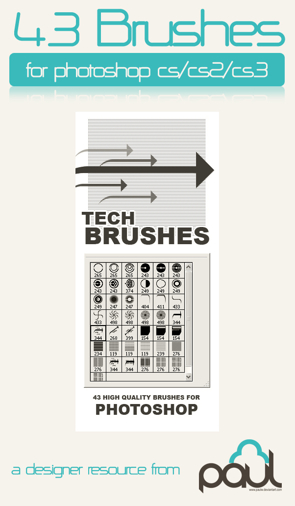 Tech Brush Mega Pack Photoshop brush