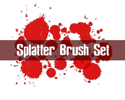 Splatter Brush Set Photoshop brush