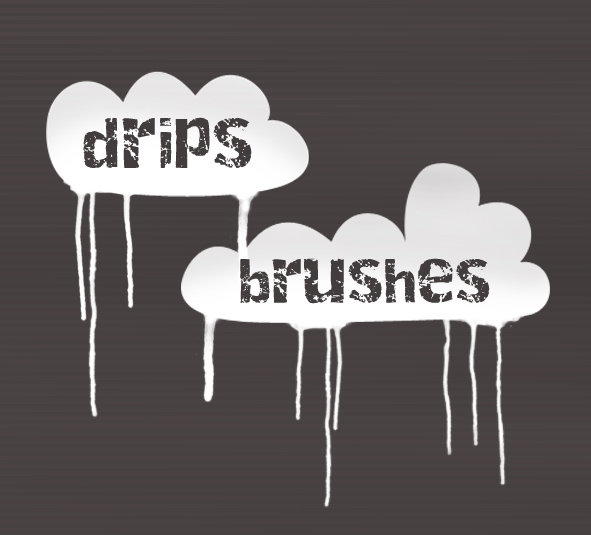 Drips Brush Set Photoshop brush