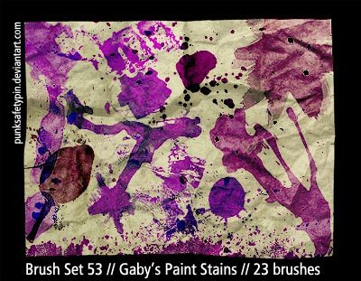 Gaby's Paint Stains Photoshop brush
