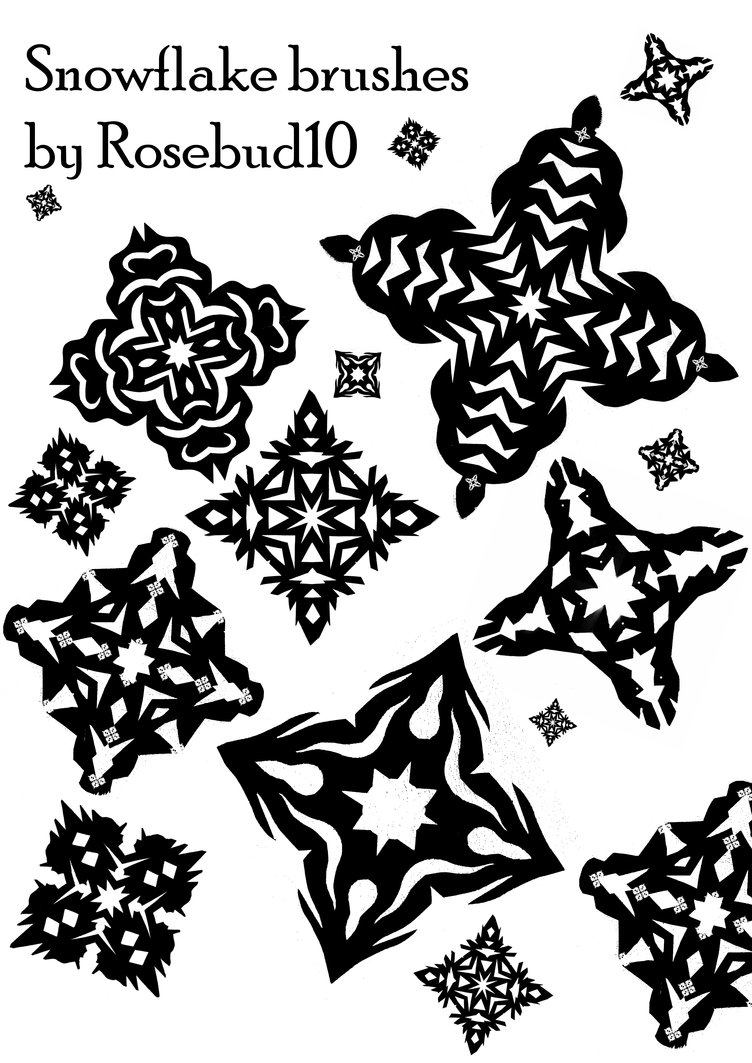 Snowflake Photoshop brush