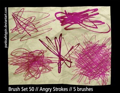 Angry Strokes Photoshop brush