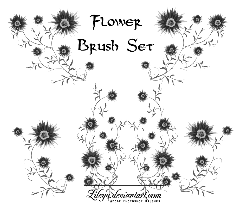Flower Photoshop brush