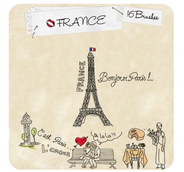 France Brushes Photoshop brush