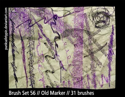Old Marker Photoshop brush