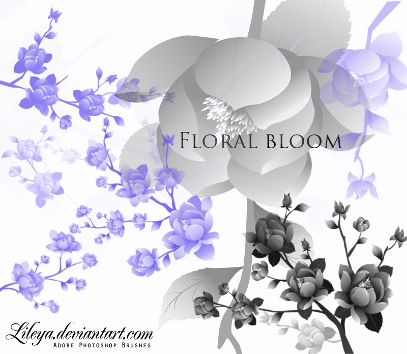 Floral Bloom Photoshop brush