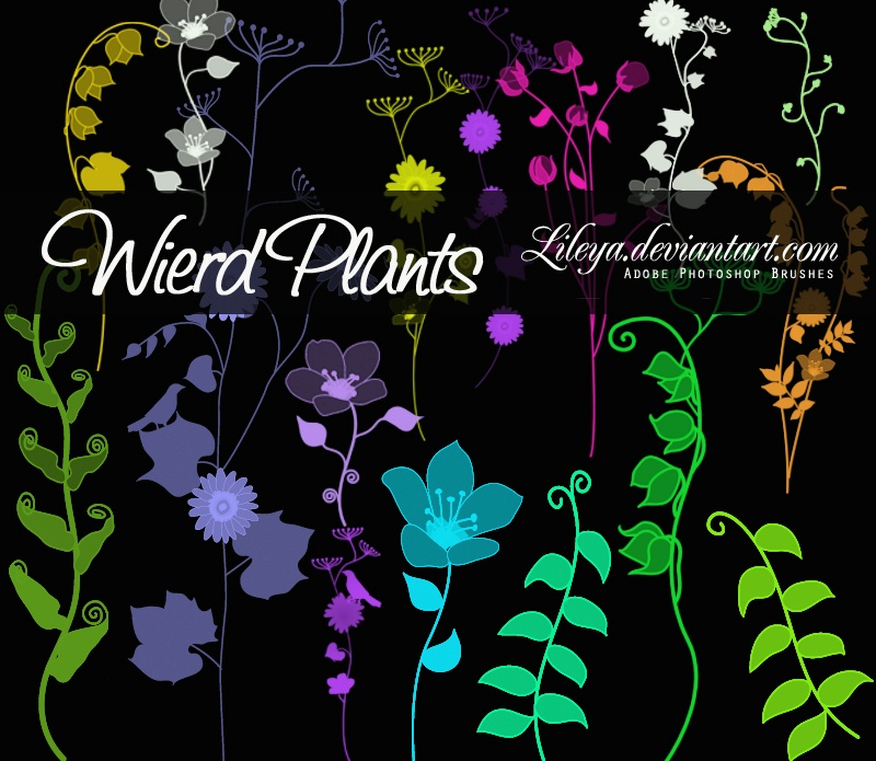 Weird Plants Photoshop brush