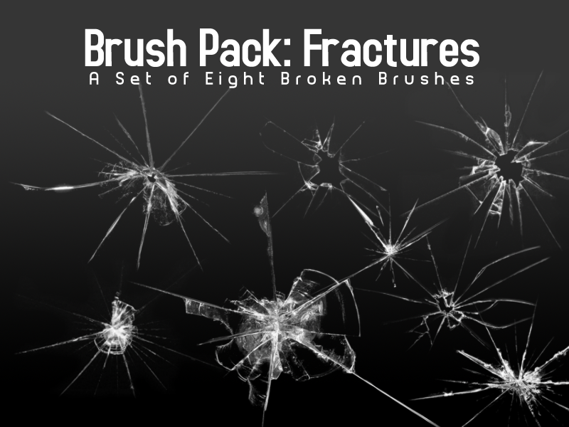 Broken Glass Brushes Photoshop brush