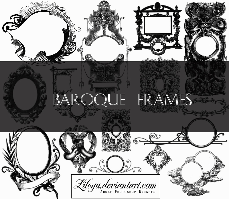 Baroque Frames Photoshop brush