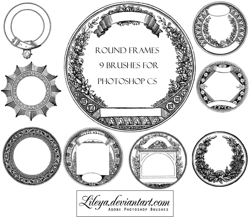 Round Frames Photoshop brush