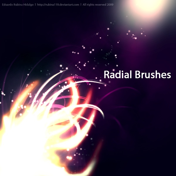 Radial Brushes Photoshop brush