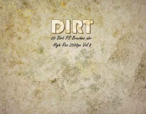 20 Dirt Brushes abr.vol.8 Photoshop brush