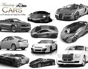 20 Amazing Cars PS Brushes  Photoshop brush
