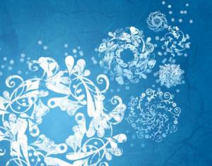Frosted Snow Flake Brushes Photoshop brush