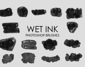 Free Wet Ink Photoshop Brushes 3 Photoshop brush