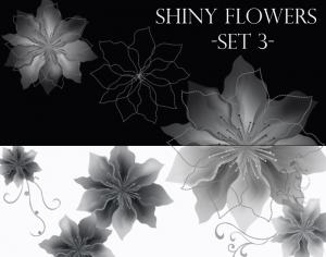 Shiny Flowers set 3 Photoshop brush
