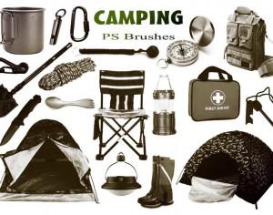 20 Camping PS Brushes abr. Vol.5 Photoshop brush