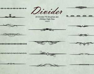 20 Divider Ps Brushes abr. vol.4 Photoshop brush
