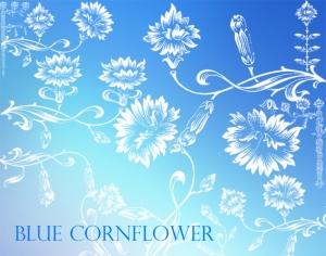 Blue Cornflower Photoshop brush