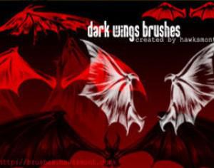 Dark Wings Brushes Photoshop brush