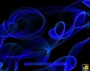 Blue Breeze Fractal Brush Photoshop brush