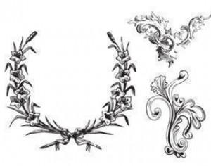 Free Leafy Frames and Ornament Brushes Photoshop brush