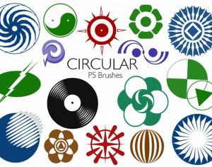 20 Circular PS Brushes abr. Vol.5 Photoshop brush