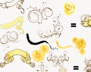 Patterns Borders Photoshop brush