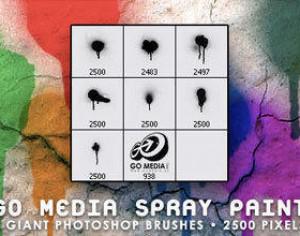 Go Media Spray Paint Photoshop brush