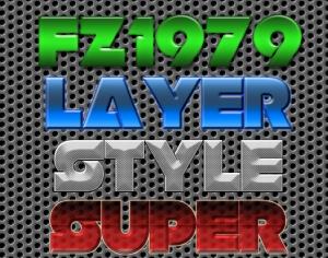 Super pack layer style 4 Photoshop brush