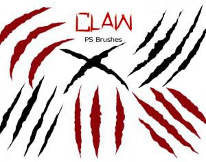 20 Claw Scratch PS Brushes ABR. vol.5 Photoshop brush