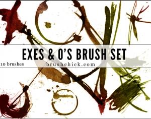 Exes & O’s Photoshop brush