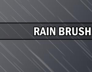 Rain brush Photoshop brush
