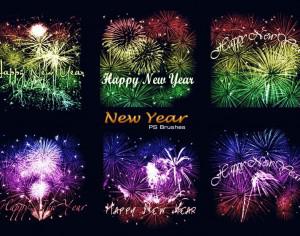 20 New Year PS Brushes abr. Vol.5 Photoshop brush