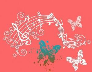 Note Butterfly Photoshop brush