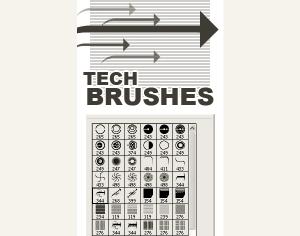 Tech Brush Mega Pack Photoshop brush