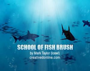 School of Fish Brush Set Photoshop brush