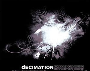 Decimation Brushes Photoshop brush