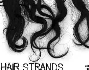 Hair Strands Photoshop brush