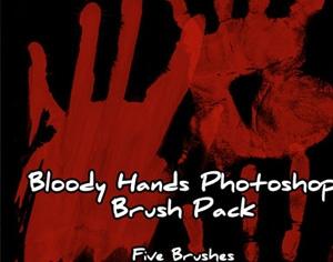 Bloody Hands Photoshop brush
