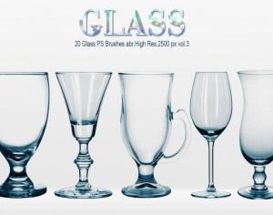 20 Glass PS Brushes abr.vol.3 Photoshop brush