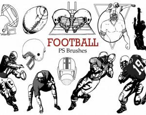 20 Football Ps Brushes abr.  Photoshop brush