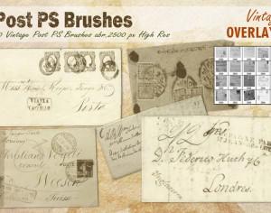 Vintage Post PS Brushes abr. Photoshop brush