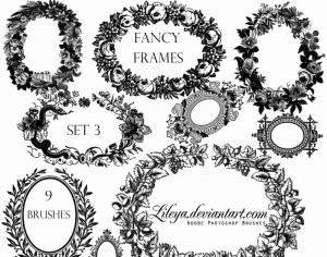 Fancy Frames set 3 Photoshop brush