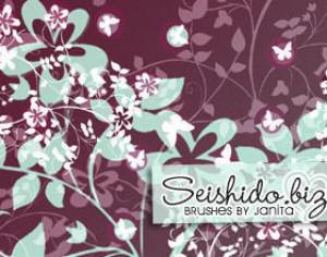 FREE Seishido.biz Flower Brushes  Photoshop brush