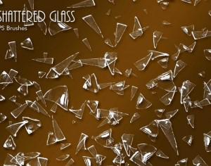 20 Shattered Glass PS Brushes abr.vol.8 Photoshop brush
