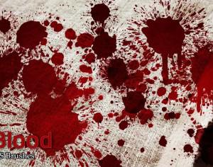 20 Blood Splatter PS Brushes abr vol.5 Photoshop brush