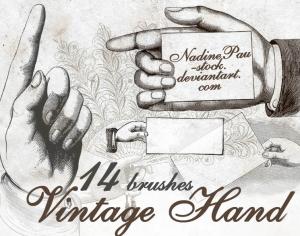 Vintage Hand Photoshop brush