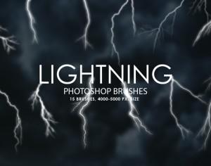 Free Lightning Photoshop Brushes Photoshop brush