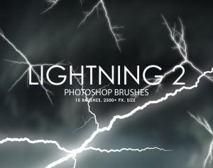 Free Lightning Photoshop Brushes 2 Photoshop brush